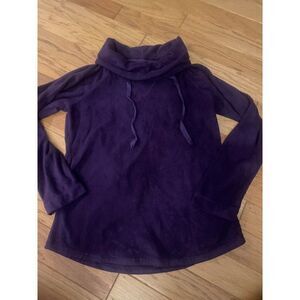 G.H. Bass & Co., women's purple cowl neck, long sleeve pullover sweater size med